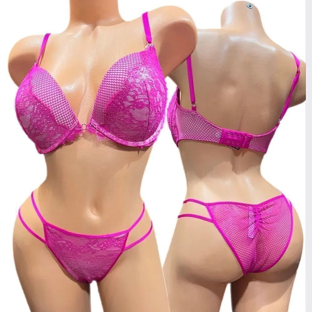 Victorias Secret Very Sexy set Push Up Padded bra & matching Itsy Panty 32DDD/ M